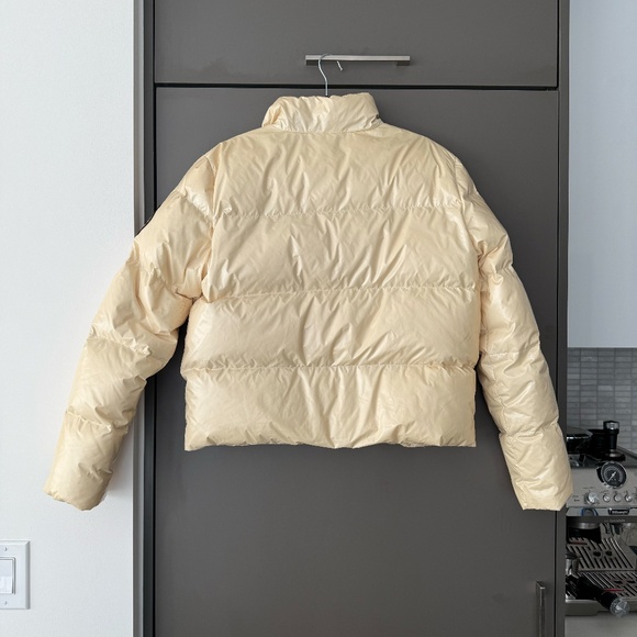 RARE Vintage Ralph Lauren Crest Patch Down-Filled Puffer Jacket in Ivory - Picture 10 of 11